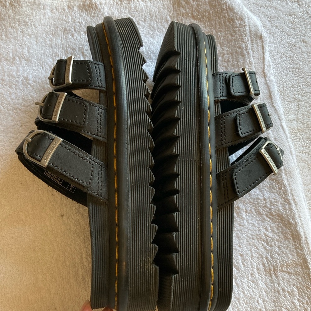 Dr. Martens Black “Blaire Slide” Sandals 7 - Picture 11 of 13